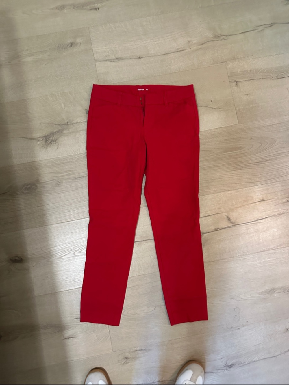 Old Navy Red Cropped Slim Jeans